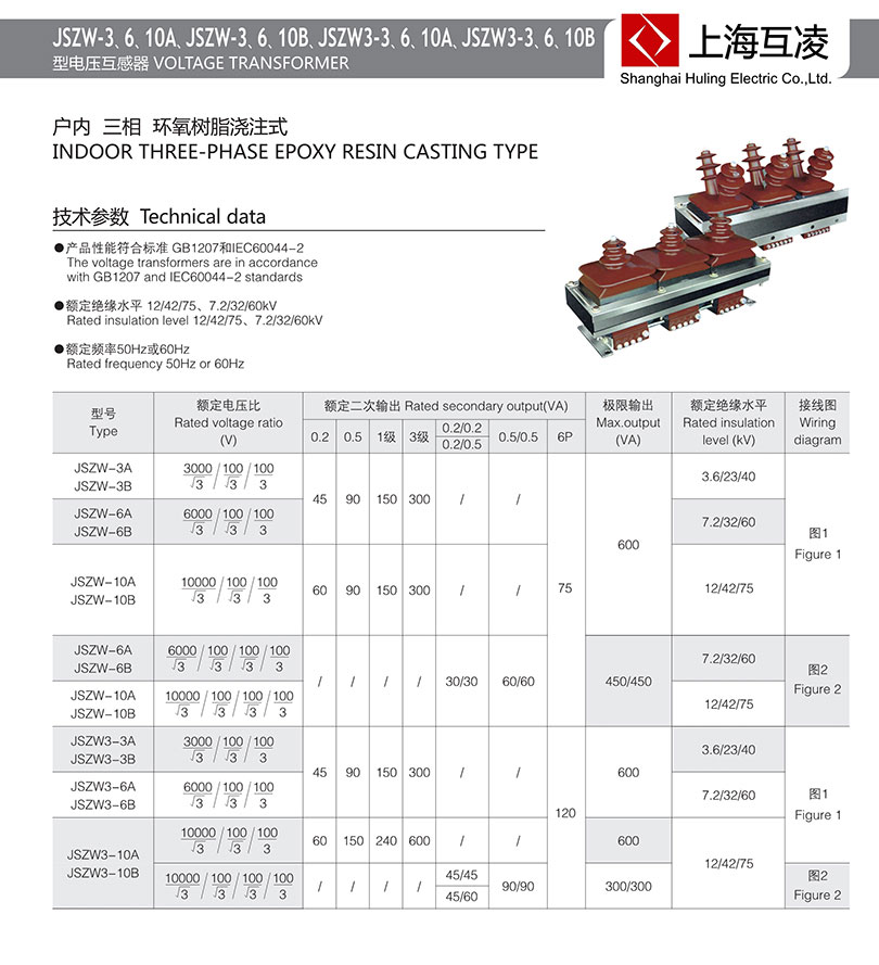 jszw3-3b电压互感器参数